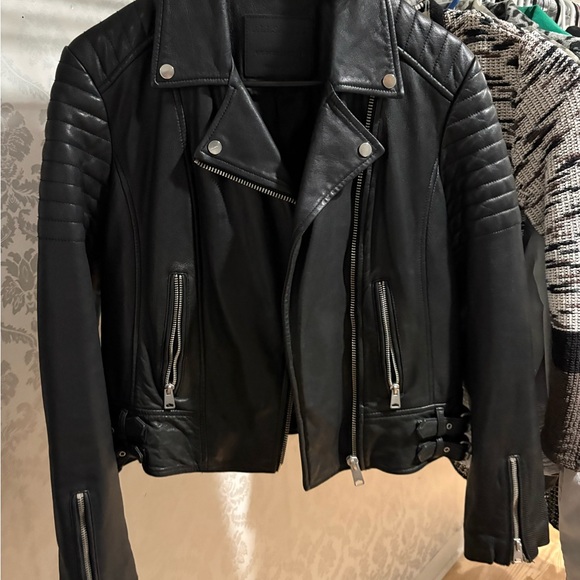All Saints Raul Leather Jacket - Picture 2 of 7
